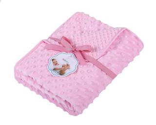 DuetBaby deka dvojvrstvová minky + wellsoft ružová