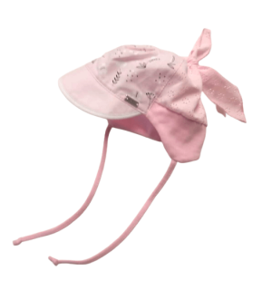 Letná detská čiapka svetlo ružová, obvod hlavy 46 cm (100% bavlna )