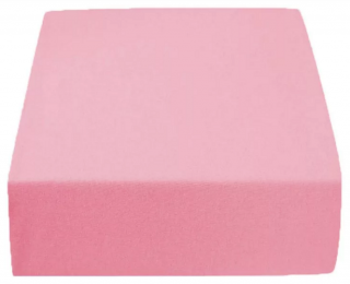 Napínacia plachta jersey ružová, 60x120 (100% bavlna )