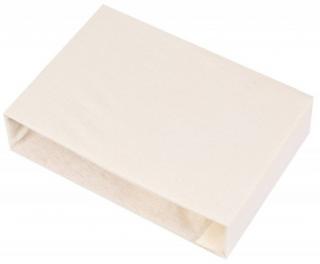 Napínacia plachta jersey smotanová, 60x120