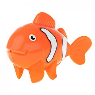 Plávajúca ryba do kúpeľa - naťahovacia 12x7,5cm, oranžová