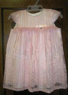 Šaty bavlnené s kr. rukávom ružové Minetti - Rusalka, veľ. 74, 80