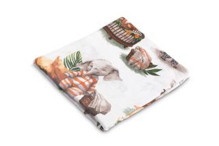 Sensillo mušelínová plienka biela 70x80 cm - Zvieratá v pyžamku
