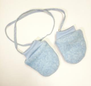 Zimné rukavičky so šnúrkou sv. modré, veľ. 3-6 mesiacov