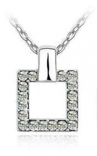 Štvorcový náhrdelník PV Crystal (PV crystal náhrdelník)