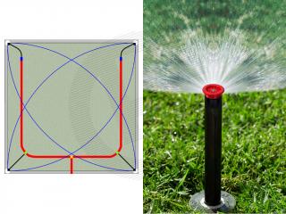 Hunter Spray 8A závlahový set štvorec 1,90-2,4m