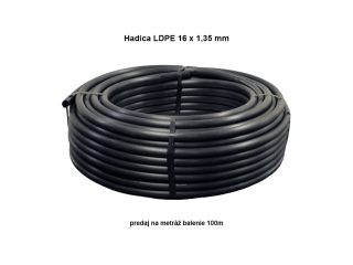 LDPE Hadica 16 x 1,35 mm 6bar