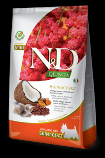 Farmina N&D Dog Quinoa (GF) Adult Mini, Skin & Coat, Herring & Coconut 2,5 kg