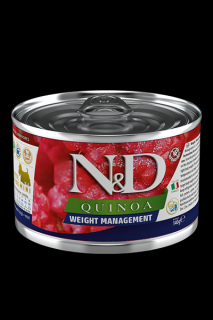 Farmina N&D Dog Quinoa Weight Management konzerva 140 g