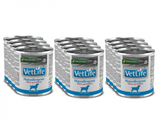 Farmina Vet Life Dog Hypoallergenic Duck & Potato Konzerva 300 g Hmotnosť: 12 x 300 g