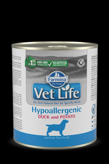 Farmina Vet Life Dog Hypoallergenic Duck & Potato Konzerva 300 g Hmotnosť: 300 g