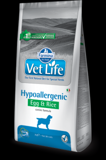 Farmina Vet Life dog Hypoallergenic Egg & Rice Hmotnosť: 12 kg