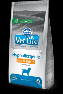 Farmina Vet Life dog Hypoallergenic Fish & Potato Hmotnosť: 12 kg