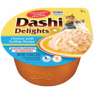 Inaba Dashi Delights Cat Kura s Hrebenatkou 6 x 70 g vanička
