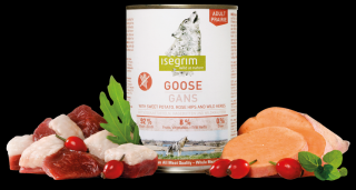 Isegrim Dog Adult Goose with Sweet Potato, Rose Hip & Wild Herbs 6 x 400 g konzerva