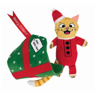 Kong Cat Holiday Pull-A-Partz Present s Catnipom