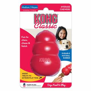Kong Classic Granát červený M, 7-16 kg