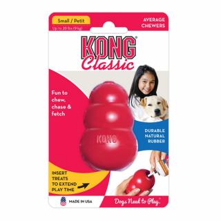 Kong Classic Granát červený S, 0-9 kg
