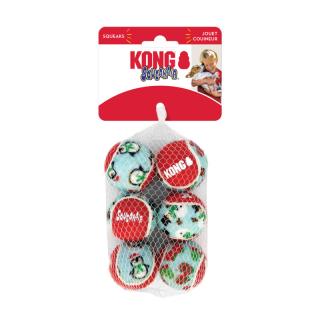 Kong Dog Holiday Airdog Lopta Tenis s pískatkom S (6 ks)