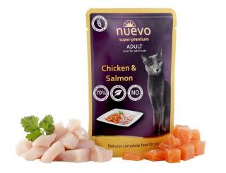 Nuevo Cat Adult Chicken & Salmon 16x85 g kapsička