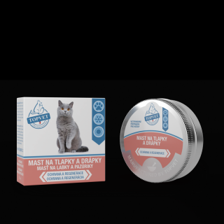 Topvet Masť na labky a pazúriky pre mačky 30 ml