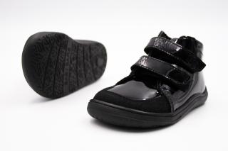 BABY BARE SHOES FEBO FALL S MEMBRÁNOU - SHINY BLACK 21, 13.7, 6.4