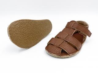 BABY BARE SHOES SANDALS NEW - ALL BROWN 28, 18.5, 7.6