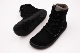 BAREFOOT ZIMNÉ TOPÁNKY FRODDO BAREFOOT TEX WOOL GROW - BLACK 41, 27.7, 9.3