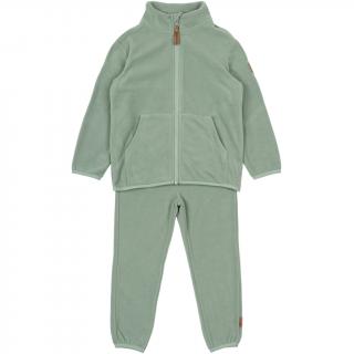 DETSKÁ FLEECE SÚPRAVA MIKK-LINE RECYCLED - GREEN GREY 128