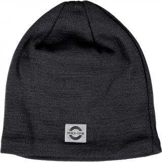 DETSKÁ VLNENÁ ČIAPKA MIKK-LINE SOLID - DARK GREY MELANGE 86/92