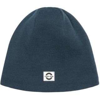 DETSKÁ VLNENÁ ČIAPKA MIKK-LINE SOLID - ORION BLUE 122/128