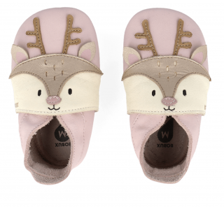 DETSKÉ BAREFOOT CAPAČKY BOBUX - FAWN ROSEWATER VANILLA 22, 14.5, 6.2