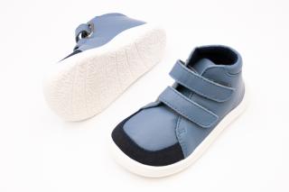 DETSKÉ BAREFOOT ČLENKOVÉ TOPÁNKY BABY BARE SHOES FEBO FALL - DENIM 27, 17.6, 7.1