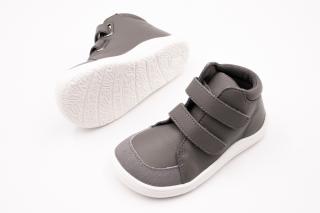DETSKÉ BAREFOOT ČLENKOVÉ TOPÁNKY BABY BARE SHOES FEBO FALL - GREY 27, 17.6, 7.1