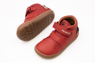 DETSKÉ BAREFOOT ČLENKOVÉ TOPÁNKY PRIMIGI - CLOUD/SCAMO ROSSO 24, 15.2, 6.3