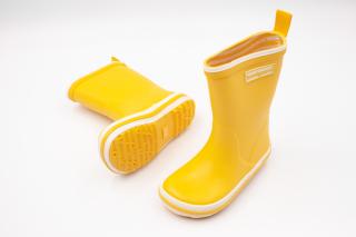 DETSKÉ BAREFOOT GUMÁKY BUNDGAARD CHARLY HIGH - SUNFLOWER 33, 22, 8.1