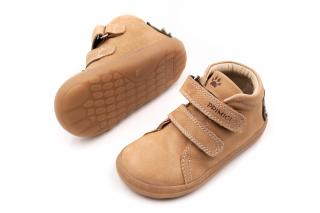 DETSKÉ BAREFOOT KOŽENÉ TOPÁNKY PRIMIGI - NUBUK CODEX/COGNAC 27, 17.4, 6.8