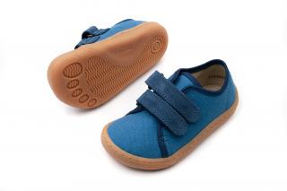 DETSKÉ BAREFOOT PLÁTENKY FRODDO CANVAS - DENIM 21, 14.2, 6