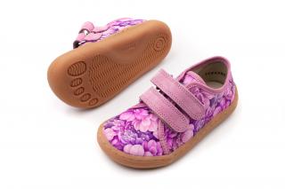 DETSKÉ BAREFOOT PLÁTENKY FRODDO CANVAS - FLOWERS 30, 20.3, 7.6
