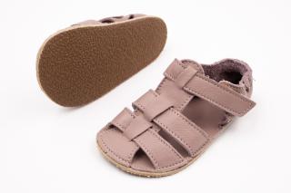 DETSKÉ BAREFOOT SANDÁLE BABY BARE SHOES SANDALS NEW - ROSA BROWN 21, 13.7, 6.3