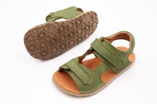 DETSKÉ BAREFOOT SANDÁLE FRODDO FLEXY MINI VIBRAM - OLIVE 26, 16.4, 6.5