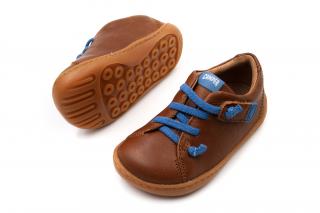 DETSKÉ BAREFOOT TOPÁNKY CAMPER FW SARDA IGAR - BROWN 24, 15.5, 7.1