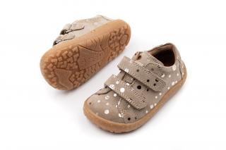 DETSKÉ BAREFOOT TOPÁNKY FRODDO BASE - BEIGE DOTS 34, 22.5, 8.3