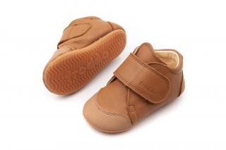 DETSKÉ BAREFOOT TOPÁNKY FRODDO PREWALKERS TOESY - COGNAC 18, 11.6, 5.4