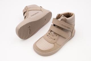 DETSKÉ BAREFOOT TOPÁNKY MURIS RIGA JUNIOR - TAUPE 30, 19.1, 7.4