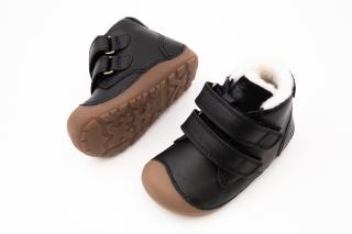 DETSKÉ BAREFOOT ZIMNÉ TOPÁNKY BUNDGAARD PETIT MID WINTER STRAP - BLACK 27, 16.8, 6.4