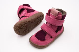 DETSKÉ BAREFOOT ZIMNÉ TOPÁNKY FRODDO BAREFOOT TEX WINTER MIX - FUXIA 32, 21.2, 7.9