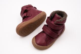 DETSKÉ BAREFOOT ZIMNÉ TOPÁNKY FRODDO MINNI WINTER - BORDEAUX 26, 16.7, 6.4