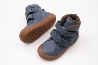 DETSKÉ BAREFOOT ZIMNÉ TOPÁNKY FRODDO MINNI WINTER - DENIM 26, 16.7, 6.4