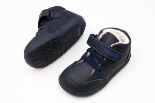 DETSKÉ BAREFOOT ZIMNÉ TOPÁNKY PRIMIGI WOOLY - CLOUD/NAVY 24, 15.2, 6.3